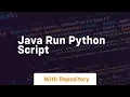 java run python script
