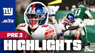 Game Highlights Top Plays from Giants WIN vs Jets in Preseason Finale