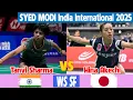 Tanvi Sharma vs Hina Akechi (明地 陽菜) WS-SF SYED MODI India International 2025