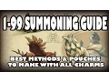 Runescape summoning guide 1-99 - Fastest Method And Pouches To Make With All Charms 2017