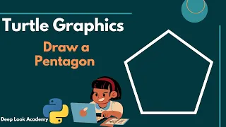 22 How to draw a Pentagon in python turtle graphics
