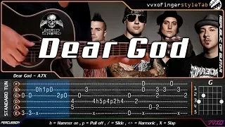 dear god avenged sevenfold cover fingerstyle guitar cover tabs tutorial