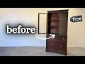 This free china cabinet from Facebook Marketplace will be unrecognizable after its makeover
