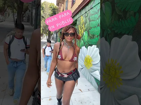 Para Para in PUBLIC (Folsom Street Fair) #danceinpublic #dance #eurobeat #reels #shorts #parapara