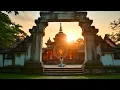 Sacred temple meditation–Twilight Ambience, Mandala Light & Incense Smoke | Spiritual Visual Journey