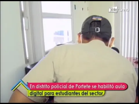 El distrito policial de Portete se habilitó aula digital para estudiantes del sector