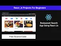 Restaurant Search App In React Js Search Application With Reactjs