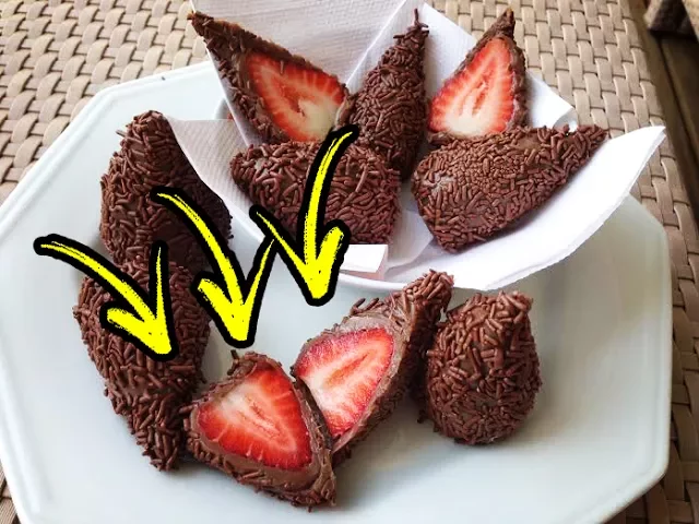 COXINHA DE BRIGADEIRO RECEITA FÁCIL