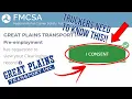 FMCSA CLEARINGHOUSE SCREENING CONSENT Tutorial from Great Plains Transport
