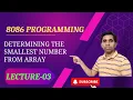 8086 Program to find largest number in a series of 8 bit numbers