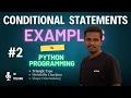 If If Else Conditional Statements Examples In Python PART-II