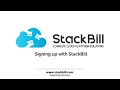 Signup with StackBill CMP cloud management portal