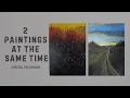 Download Lagu 2 Paintings at the same time... Easy painting for art beginners. #art,#paint,#painting