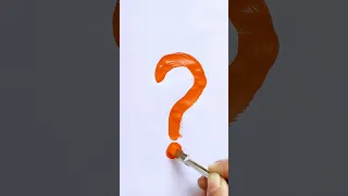 Question Mark Acrylic Painting for Kids