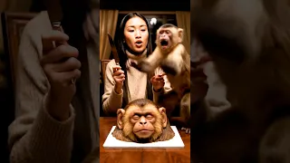 قرد تقطيع كعكة ASMR Asmr Asmrsounds Asmrvideo تقطيع كعكة مرضي استرخاء 