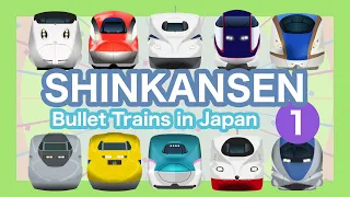 various shinkansen 1 bullet trains for kids nozomi hayabusa komachi kagayaki super express