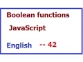 What are Boolean functions in JavaScript -