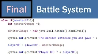 Super Beginner s Text Adventure Game Development in Java FINAL - Battle System