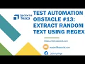 Tosca Tutorial Lesson 119 - Extract Random Numbers Regex Named Group Obstacle 13