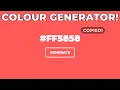 Colour Generator App with Copy To Clipboard using Javascript CSS