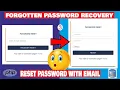 Forgot password recovery and password reset in php and mysql