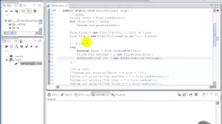 Advanced Java tutorial - Basic File I O Example
