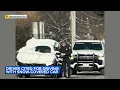 Driver cited for driving with snow-covered car