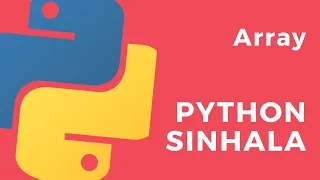 Python Sinhala Part 29 - Array
