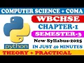 Python Class 12 Computer Application Chapter 1 class 12 computer Science 3rd semester WBCHSE 2025