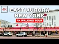 EAST AURORA 4K Walking Tour Walking in East Aurora New York Cute Village Near Buffalo 4K Walk