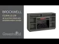 Greentouch Home Brockwell 48 Gray Ash Electric Fireplace at Menards
