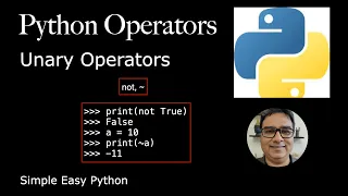 Python Operators Unary Operators