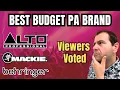 Lagu Best Budget PA Speaker Brand 2026! Viewers Voted! Results SHOCKED Me!