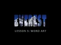 Lesson 5 - Word Art Pixlr