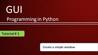 How to create a simple window in Python Python GUI Programming Using Tkinter Tutorial-1