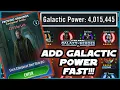 How To Get 4 Million Galactic Power FAST for Proving Grounds in SWGOH
