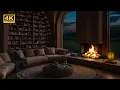 Download Lagu Fireside \u0026 Cool Breeze for Peaceful Relaxation \u0026 Study Focus | Echoes of Fire