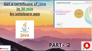 java free course and certificate solution Part-2