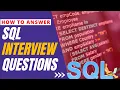 SQL Interview Questions and Answers to Get the Job