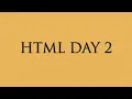 HTML TUTORIAL 2 TAGALOG