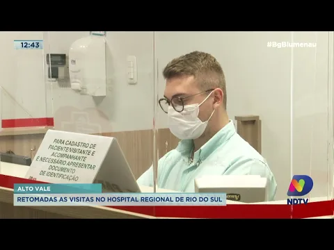 Retomadas as visitas no hospital regional de Rio do Sul
