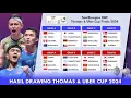 Hasil Drawing Thomas \u0026 Uber Cup 2024. Indonesia Masuk Grup Neraka #thomasubercup2024