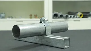 Unistrut pipe clamps for use in 1- Unistrut channel