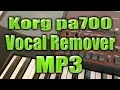 Korg pa700 - Vocal Remover from Mp3