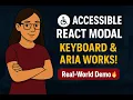 React Hooks for Accessibility The Ultimate Guide to Modal Components
