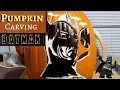 BATMAN Pumpkin Carving Time-Lapse