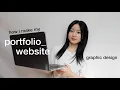 Sharing how I make my graphic design portfolio website
