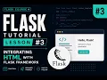 Flask Tutorial for Beginners Integrating HTML with Flask Framework Python Flask Course