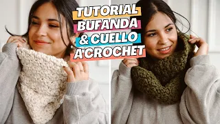 Como Tejer Una Bufanda Infinita A Crochet | Tutorial Paso A Paso