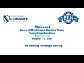 The Board of Registered Nursing Education and Licensing Committee - August 11 2026